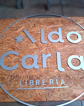 Letrero Aldo Carla