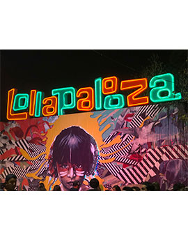 Letrero Lollapalooza