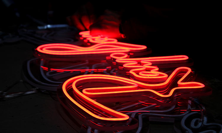 Letrero neón led