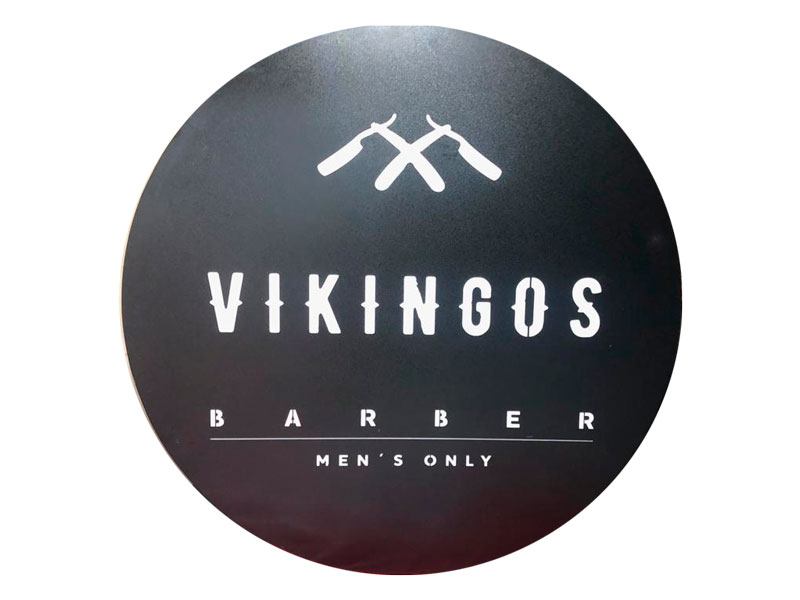 Vikingos Barber - Letrero